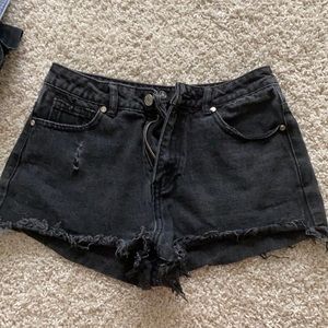 Pacsun black denim shorts